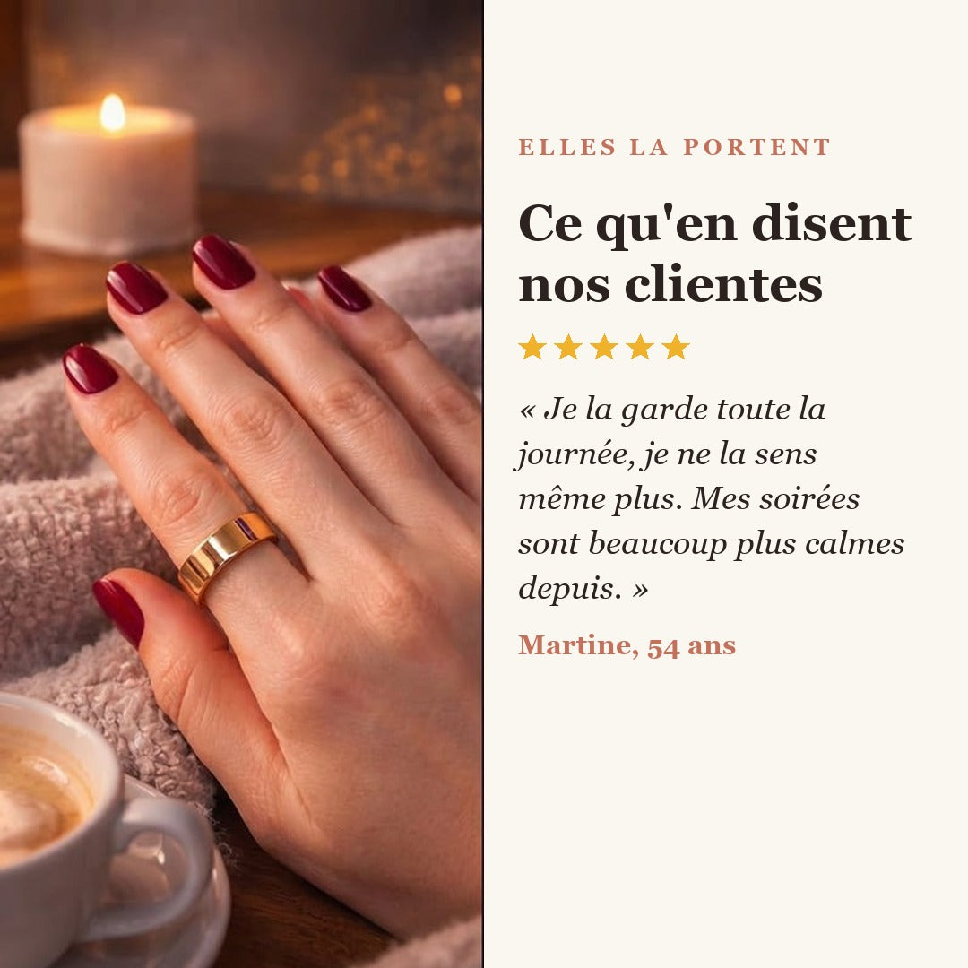 Avis de Martine, 54 ans, cliente de la bague Calmeya